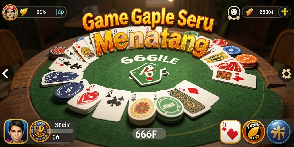 Tampilan gameplay Gaple yang seru dan interaktif.