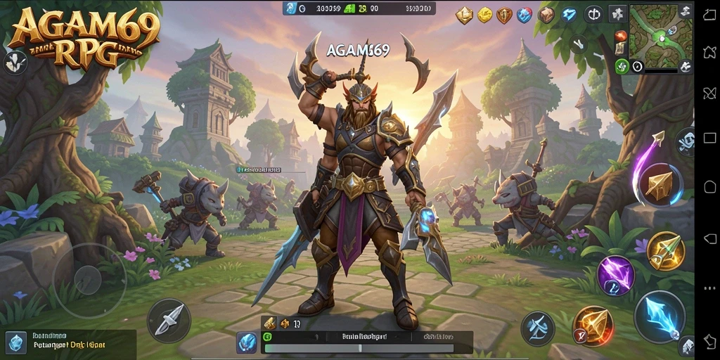 Tangkapan layar AGAM69 menampilkan aksi intense dalam pertarungan RPG.