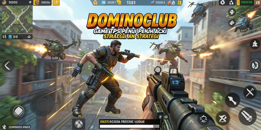 Tampilan seru gameplay DOMINOCLUB dengan aksi menegangkan.