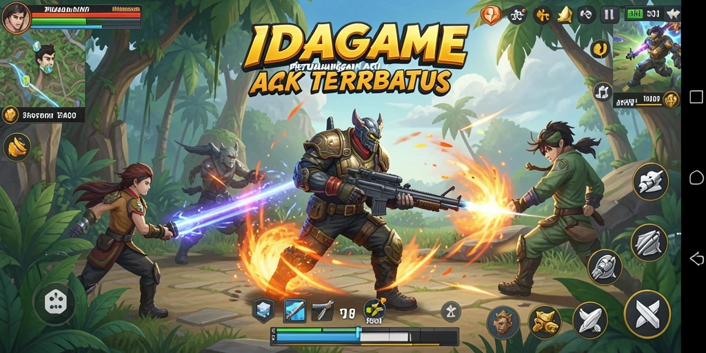 Tampilan gameplay mendebarkan dari IDAGAME yang penuh aksi.