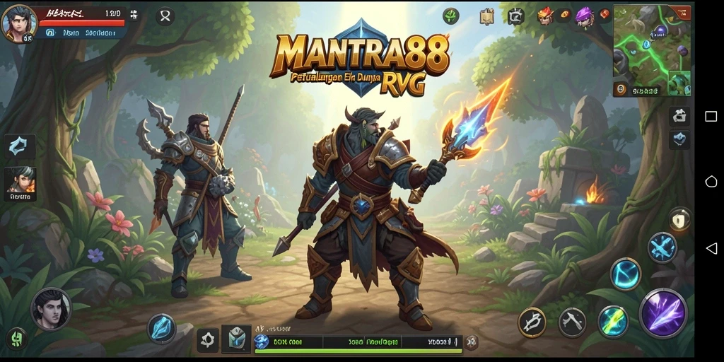 Tampilan gameplay <strong>MANTRA88</strong> menunjukkan pertarungan seru dan eksplorasi dunia yang menakjubkan.