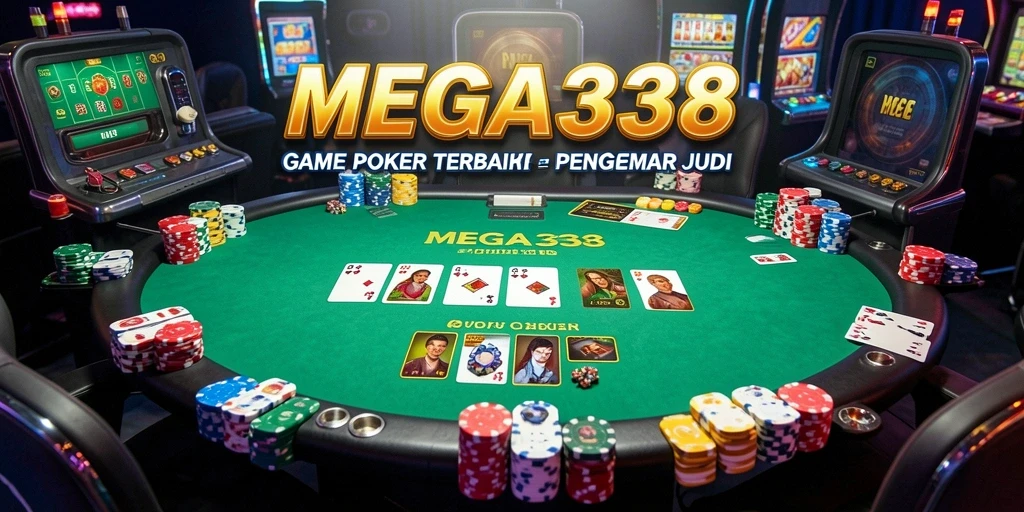 Tampilan gameplay Poker yang mengasyikkan di MEGA338.