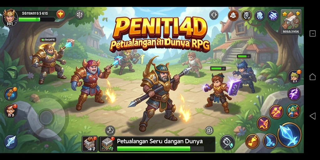 Screenshot dari gameplay RPG yang mengasyikkan dan penuh aksi.