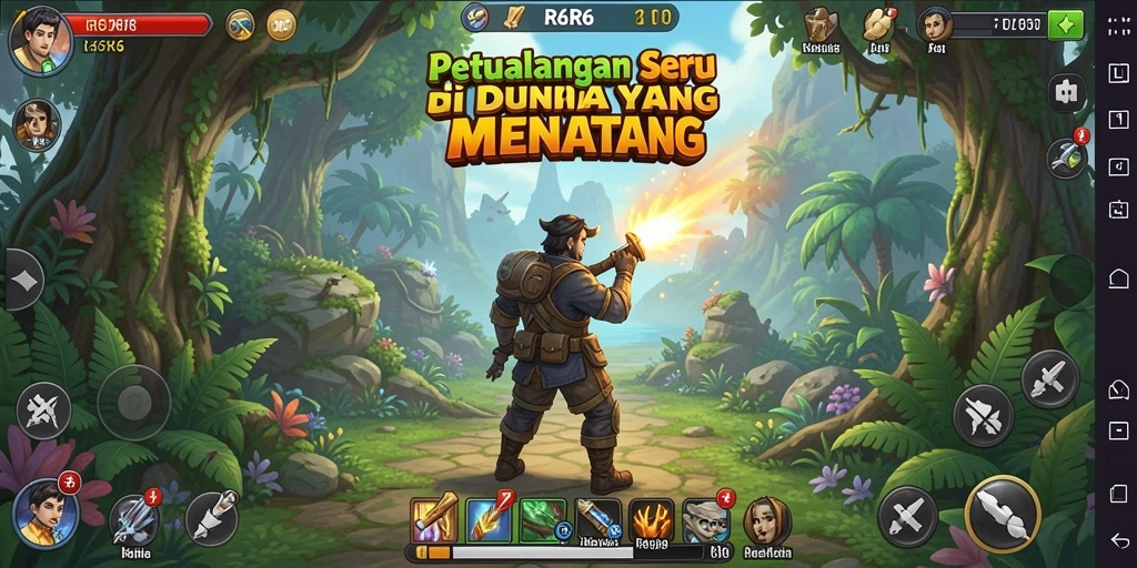 Tangkapan layar R6R6 menampilkan aksi petualangan yang mendebarkan.