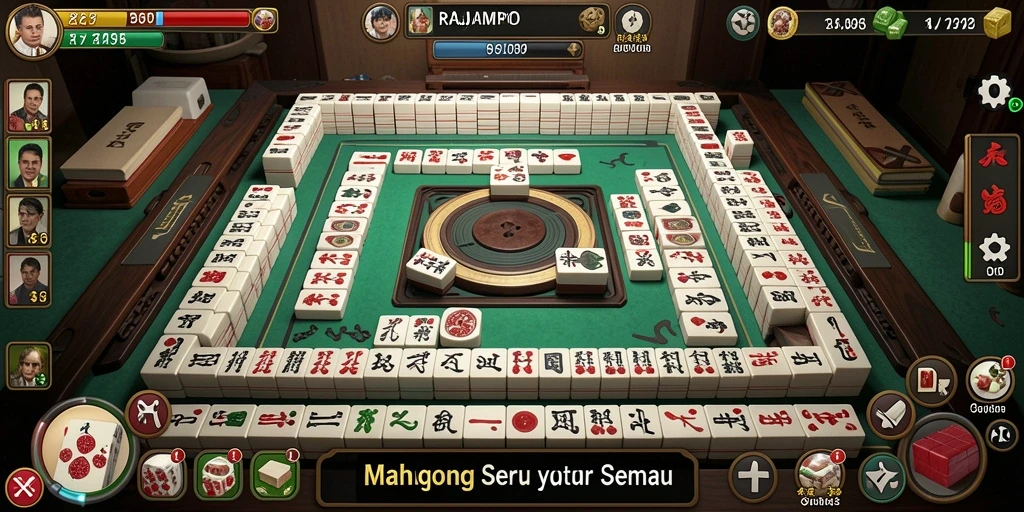 Tampilan gameplay seru dan tantangan menantang di RAJAMPO.