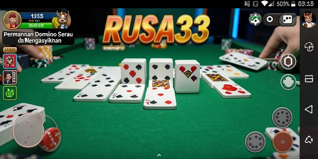 Tampilan screenshot RUSA33 menunjukkan keseruan permainan Domino.