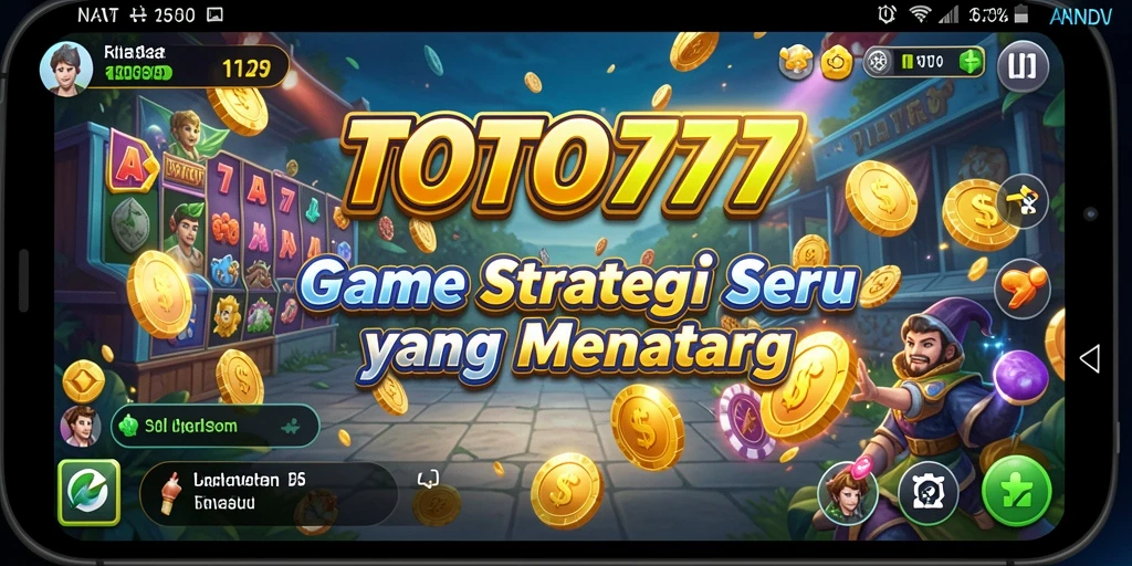 Tampilan menarik gameplay TOTO777 dengan aksi strategi yang mendebarkan.