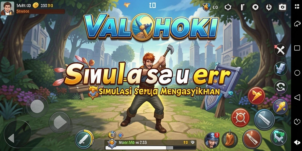 Screenshot gameplay VALOHOKI menampilkan simulasi yang mendalam dan interaktif.